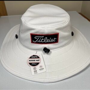 Brand new Titleist Pro V1 Foot Joy FJ Tour Full Brim Sun Hat Cap Golf Bucket
